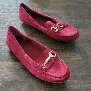Cynthia Rowley Burgundy Suede Loafers